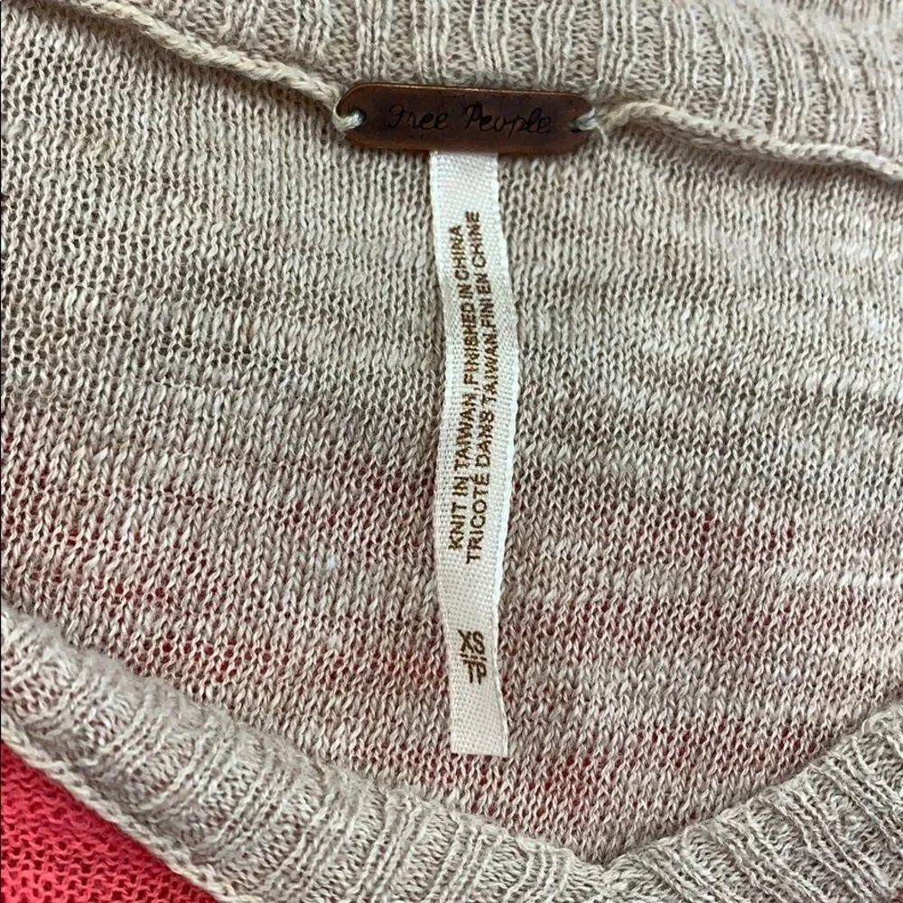 Free People Striped Flowy Top - size X-Small NWT